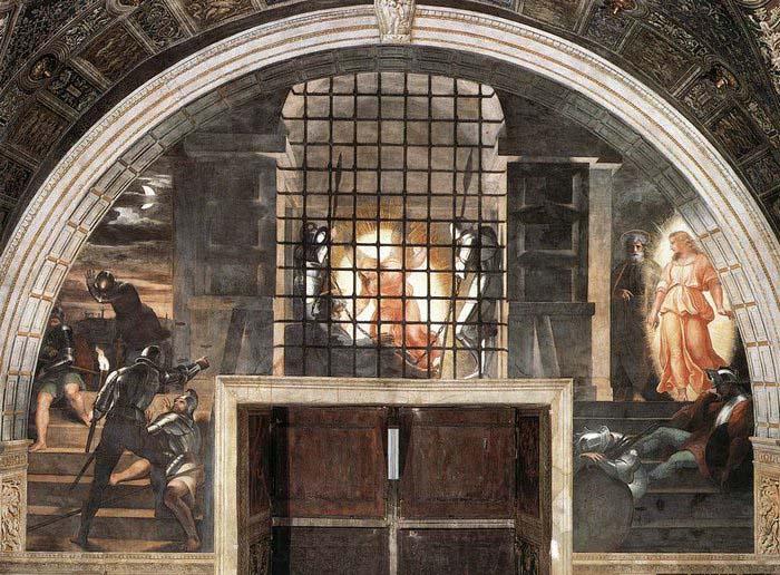RAFFAELLO Sanzio The Liberation of St Peter Norge oil painting art